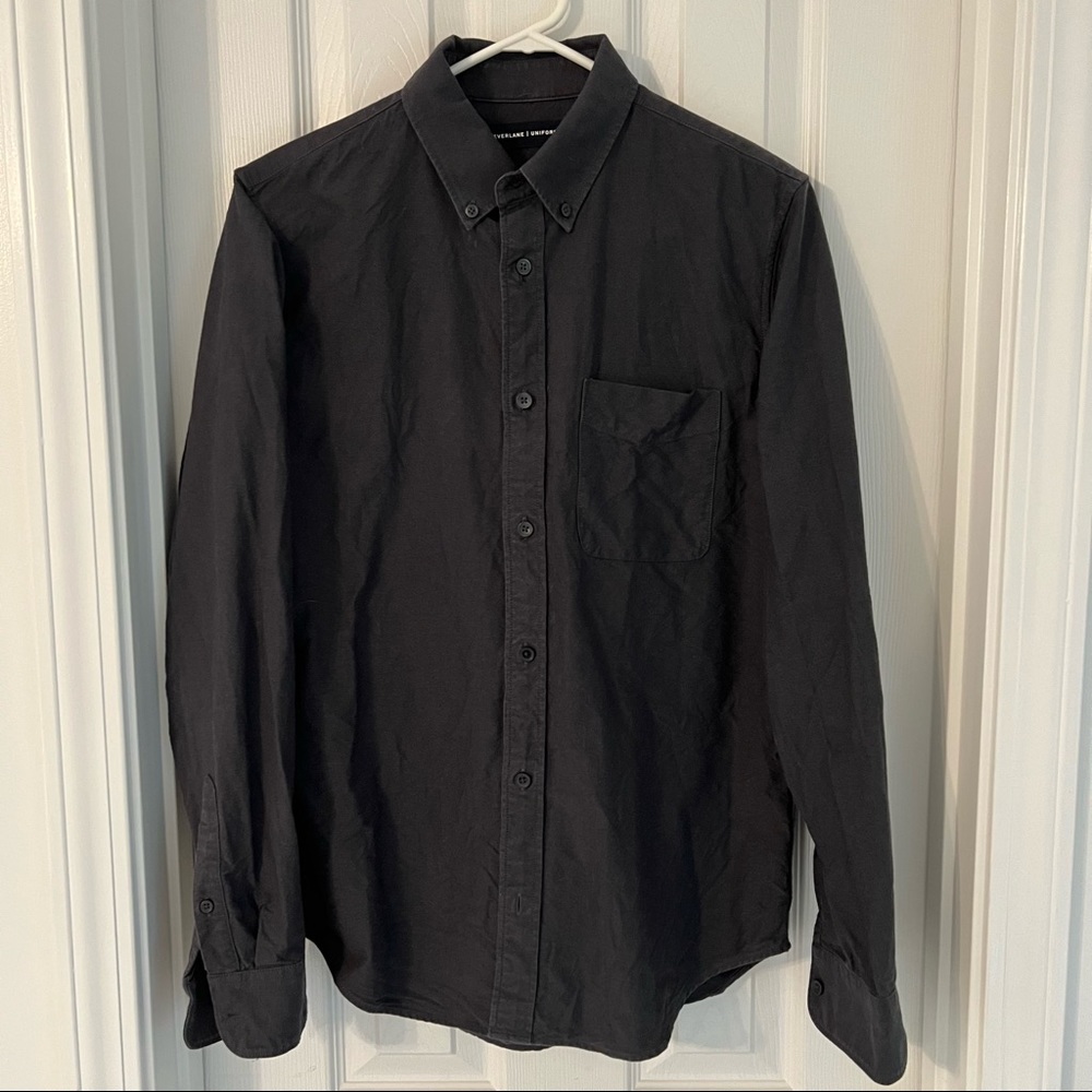Mens Everlane Dark Gray Oxford (S)